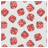 カジノクラプスゲームレッドサイコロ ファブリック (クローズアップ)