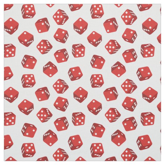 カジノクラプスゲームレッドサイコロ ファブリック (見本)