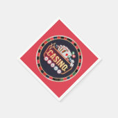 カジノクールナイト賭博愛好家パーティー スタンダードカクテルナプキン (角)