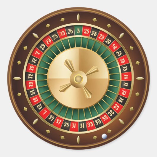 カジノクールホイールパーティー ラウンドシール (正面)