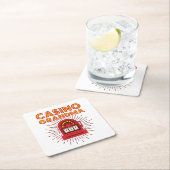 カジノグランマスロットマシン賭博祖母 スクエアペーパーコースター (インサイチュ)