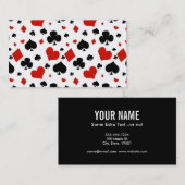 カジノゲームトランプのポーカー 名刺 (正面/裏面)