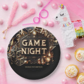 カジノゲームナイトカスタム ペーパープレート (パーティー)