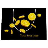 カジノコクールインの追加文字 ラージペーパーバッグ (正面)