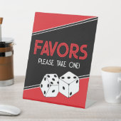 カジノサイコロパーティーの好意のサイン 台座サイン (インサイチュ)