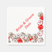 カジノサイコロ結婚ズ紙ナプキンス スタンダードカクテルナプキン (正面)