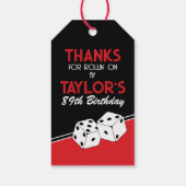 カジノサイコロ誕生日サンキューメッセージカード ギフトタグ (裏面)