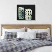 カジノサイコロ キャンバスプリント (インサイチュ (寝室))