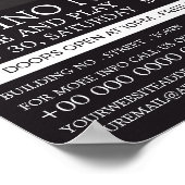 カジノシーン、カジノナイト、ゲーム業界 ポスター (角)