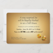 カジノスタイルパーティー チップに名前を入れて 招待状 (裏面)