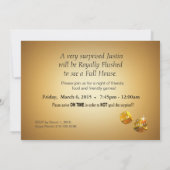 カジノスタイルパーティー 名前をチップに記入依頼してください 招待状 (裏面)