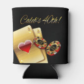 カジノスタイル40番目の頼パーティーME 4チップ上の名前 缶クーラー (裏面)