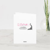 カジノチップの感謝カード 名前を入れるように依頼してください サンキューカード (裏面)