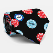 カジノチップトランプのポーカープレーヤー ネクタイ (ロール)