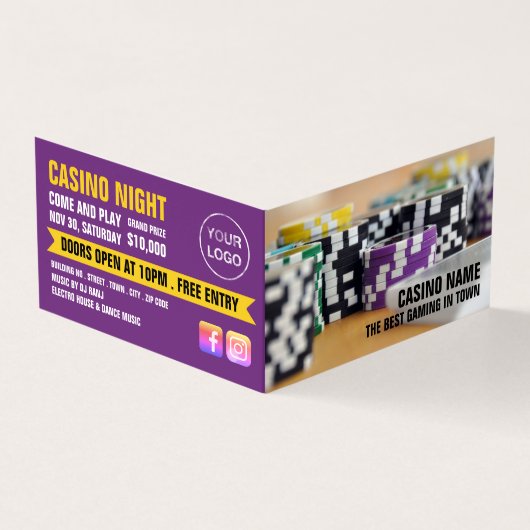 カジノチップ、カジノマネージャー詳細 名刺 (外部)