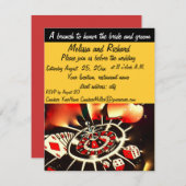 カジノテーマブランチフォーブライド&グルーム 招待状 (正面/裏面)