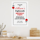 カジノテーマ誕生日パーティーポスター ポスター (キッチン)