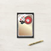 カジノテーマ、トランプのポーカー、ベガスカジノ ポストイット (デスク上)