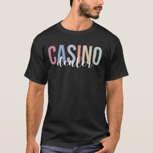 カジノディーラートランプのポーカー賭博 Tシャツ