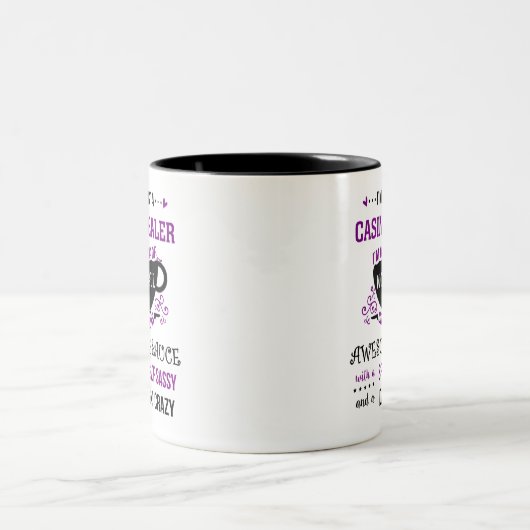 カジノディーラーワンダフル素晴らしスシー ツートーンマグカップ (中央)