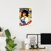 カジノデパリルーヴュールミュージックフランスのヴィンテージ ポスター (ホームオフィス)