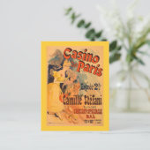 カジノデパリヴィンテージアートポスター ポストカード (スタンド正面)