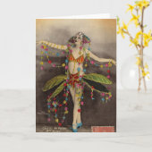 カジノデパリヴィンテージデザイン カード (黄色い花)