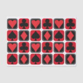 カジノトランプのポーカーカードスーツティッシュペーパー 薄葉紙 (正面)