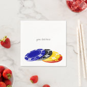 カジノトランプのポーカーチップ紙ナプキンズセット スタンダードカクテルナプキン (インサイチュ)