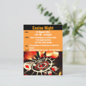 カジノトランプのポーカーナイトパーティー 招待状 (スタンド正面)