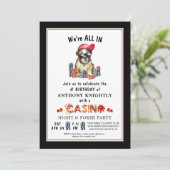 カジノトランプのポーカーバースデーパーティー 招待状 (スタンド正面)