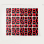 カジノトランプのポーカーラージスーツプリントバックドランドタペストリー タペストリー (正面(横))