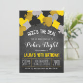 カジノトランプのポーカー招待状 招待状 (スタンド正面)