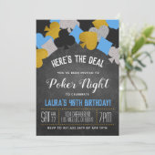 カジノトランプのポーカー招待状 招待状 (スタンド正面)