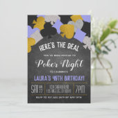 カジノトランプのポーカー招待状 招待状 (スタンド正面)
