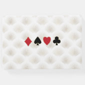 カジノトランプのポーカー3D 50と素晴らしい誕生日パーティー ゲストブック (裏面)