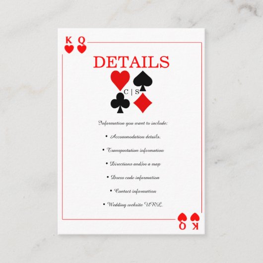 カジノトランプのポーカー | Vegas |トランプエンクロージャ エンクロージャーカード (正面)