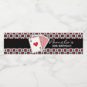 カジノトランプウォーターボトルラベル ペットボトルラベル (シングルラベル)