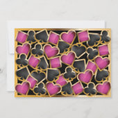 カジノナイトガールズバースデーパーティードカード招待状 案内状 (裏面)