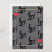 カジノナイトスカルデスパーティの招待状 招待状 (裏面)