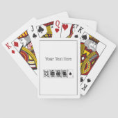 カジノナイトトランプのポーカー王室のストレートフラッシュスペード トランプ (裏面)