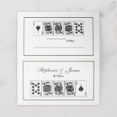 カジノナイトトランプのポーカー王室のストレートフラッシュスペード プレイスカード (外部開封)