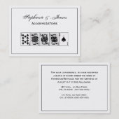 カジノナイトトランプのポーカー王室のストレートフラッシュスペード 名刺 (正面/裏面)