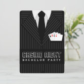 カジノナイトバチュラーパーティカスタム招待状 招待状 (スタンド正面)