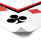 カジノナイトパーソナライズされた ポスター (角)