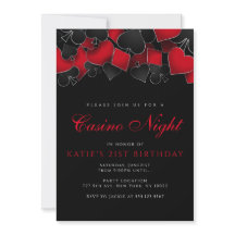 カジノナイトパーティの招待状