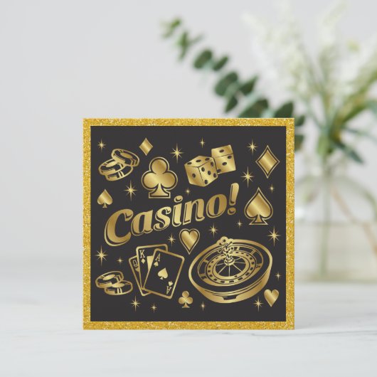 カジノナイトパーティの招待状 招待状 (スタンド正面)