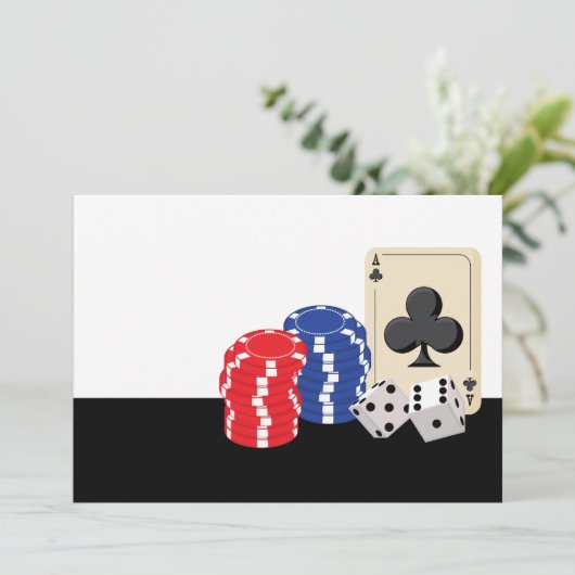 カジノナイトパーティの招待状 招待状 (スタンド正面)