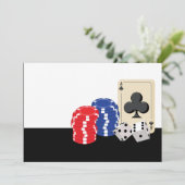 カジノナイトパーティーの招待状 招待状 (スタンド正面)