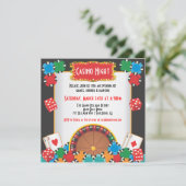 カジノナイトパーティーイベント招待状 招待状 (スタンド正面)